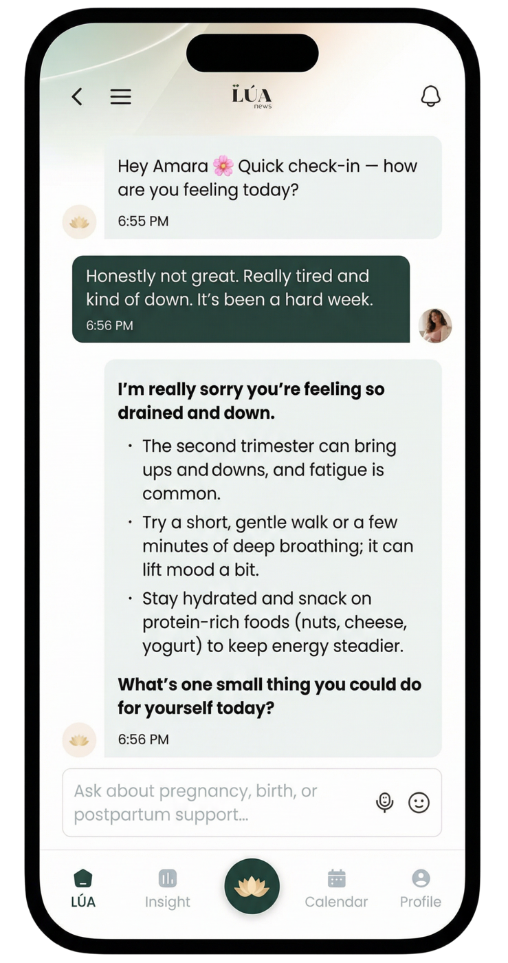 The MyLÚA app: LÚA checking in with Amara