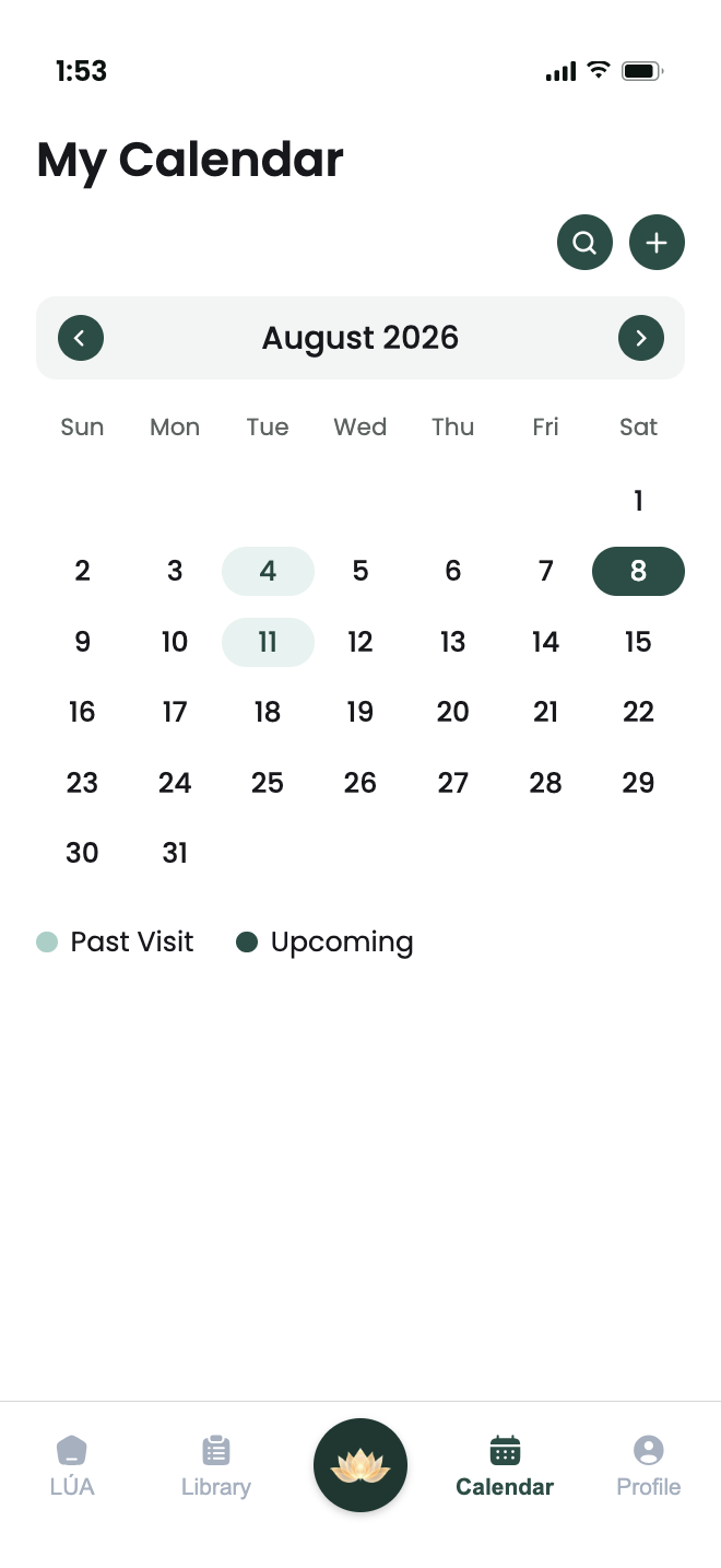 Every visit on one calendar